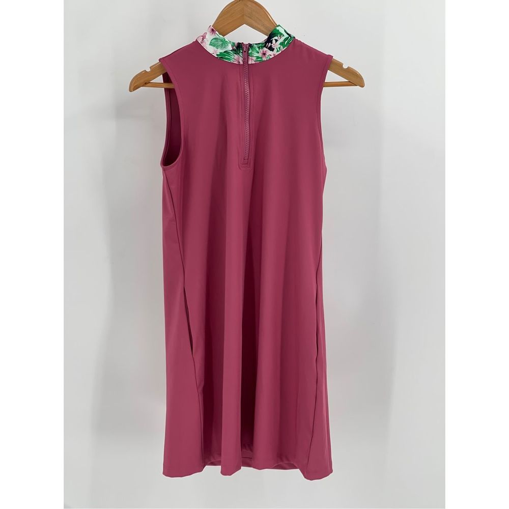 Tommy Bahama‎ Golf Dress Women Size Small Pink Sleeveless Tropical Athletic New